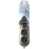 Bloc 4 prises 16A + interrupteur gris
